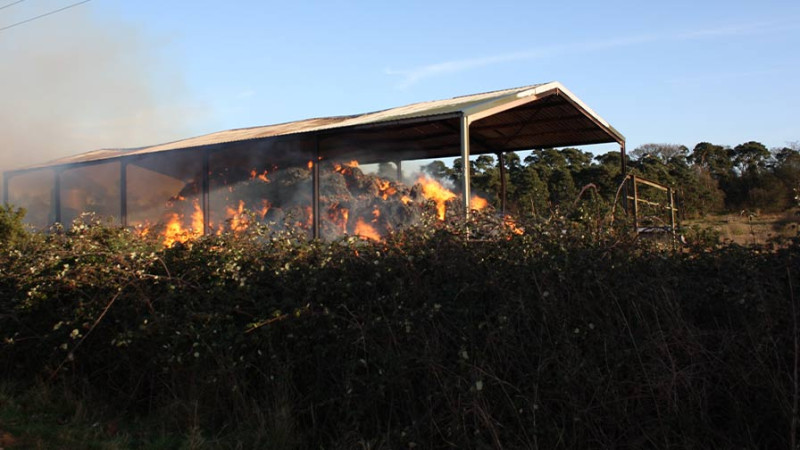 Əzizli kəndində yanğın baş verib