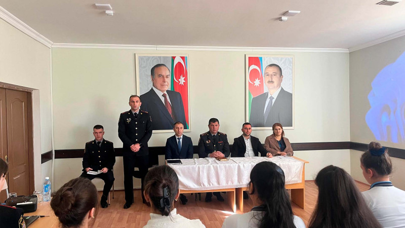 Qusarda məktəblilərlə antinarkotik təbliğatı aparılıb