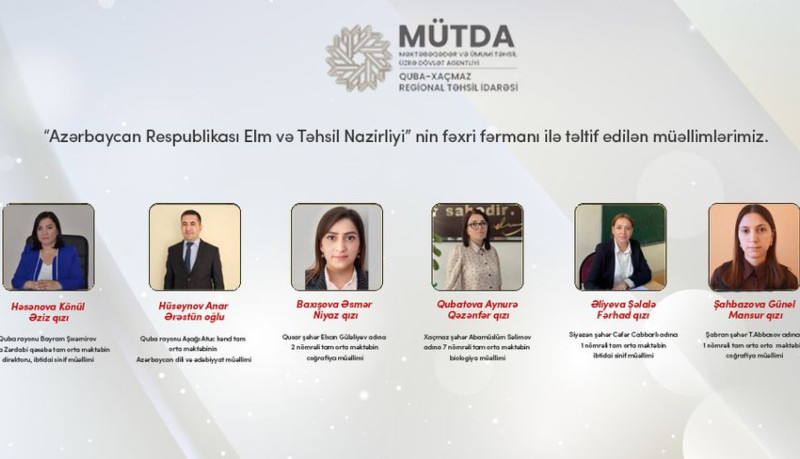 Bir qrup müəllim təltif edilib-SİYAHI