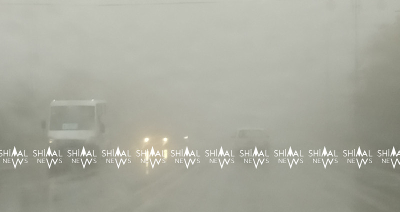 Qubanı qatı duman bürüdü - FOTO