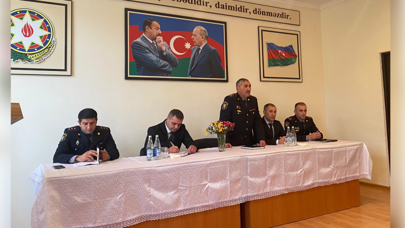 Polis əməkdaşları Qusarda məktəblilərin qonağı olublar