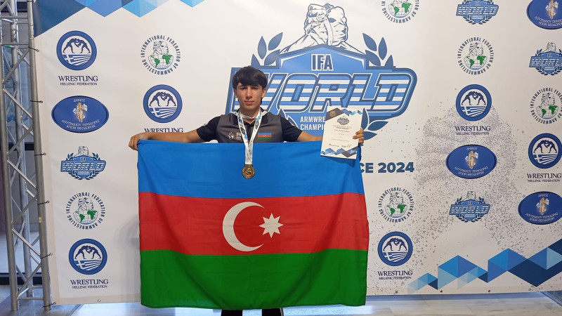 Xaçmazlı gənc Yunanıstanda qol gücünü göstərib