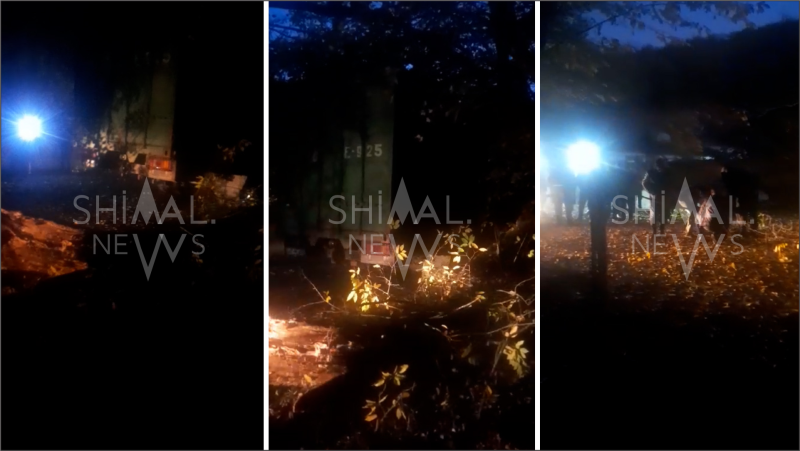 Qubada yük maşını dərəyə aşıb - VİDEO