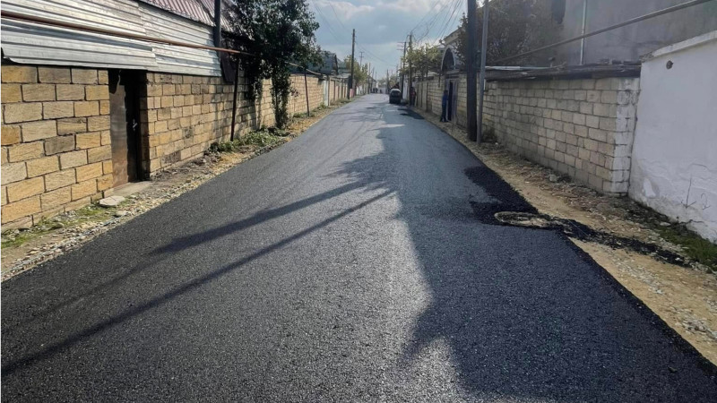 Xaçmazın daha 4 küçəsi asfaltlandı – FOTO