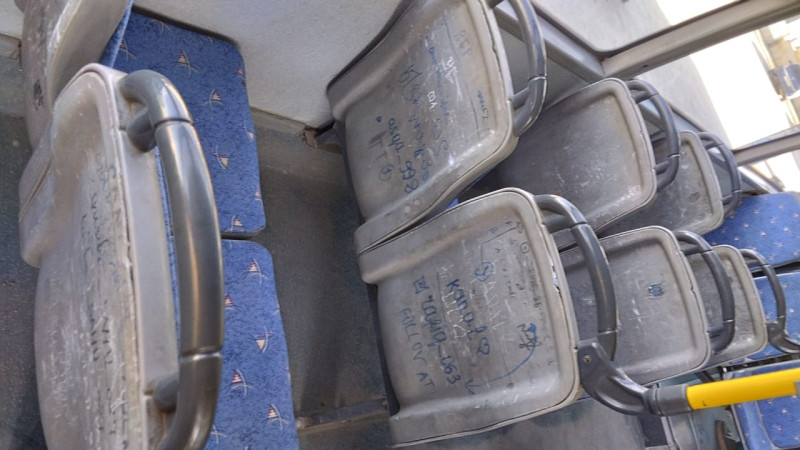 Yazı lövhəsinə “çevrilən” Quba-Xaçmaz avtobusları