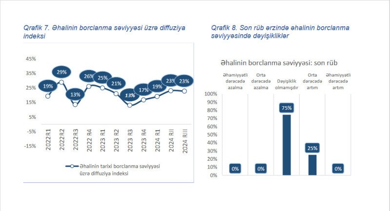 Əhalinin borclanma səviyyəsi 10 % artıb - CƏDVƏL