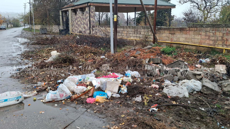 Qubada şəhər qəbirstanlığında xoşagəlməz “mənzərə” - FOTO