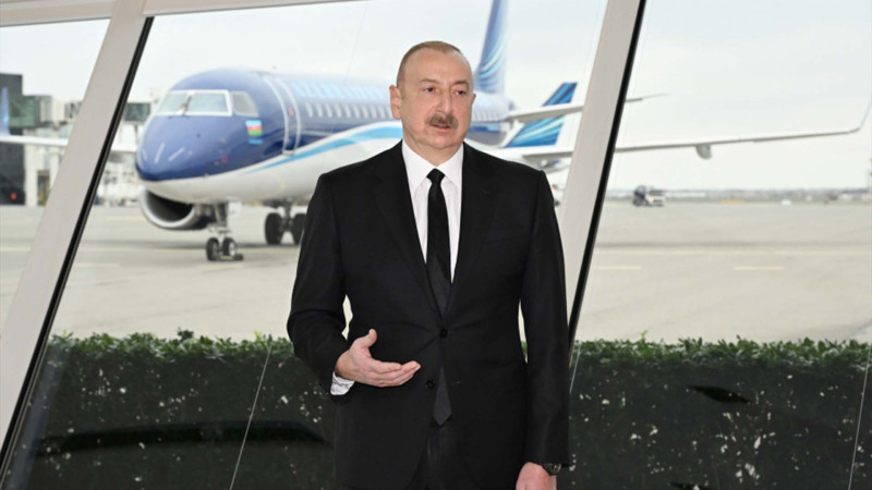 Prezident İlham Əliyev təyyarə qəzasının səbəbləri ilə bağlı bir sıra faktları açıqlayıb