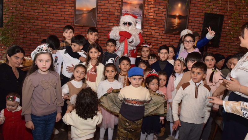 Qubada şəhid övladları üçün bayram şənliyi keçirilib - FOTO