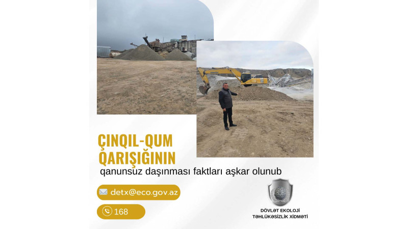 Qum-çınqıl karxanalarının əməkdaşları cəzalandırılıb