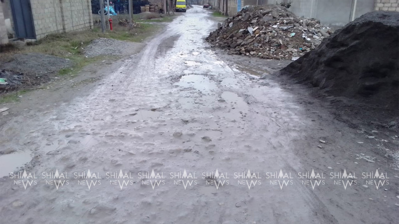 Xaçmazın unudulan Şöhrət Cəlilov küçəsi: Qəzalı kommunikasiya xətləri, keçilməz yollar - FOTO/VİDEO