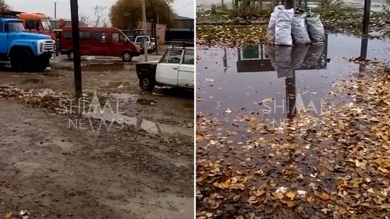 Şabranın Gəndov kəndində həyat çətinləşib - Yollar sakinləri çuxura çəkir - VİDEO