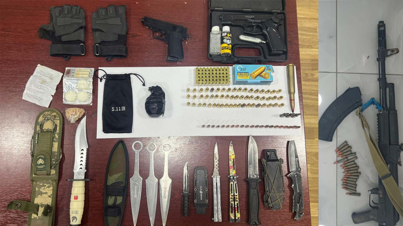 Şabranda 25 yaşlı şəxsdə xeyli sayda silah-sursat aşkarlanıb