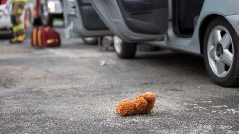 Şəkidə körpə uşaq qəzada xəsarət alıb