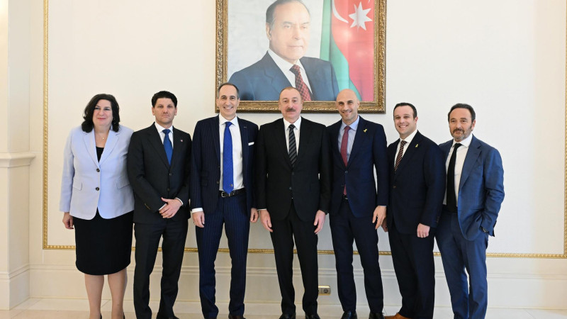 Prezident İsrail İqtisadi Forumunun həmtəsisçisini qəbul etdi