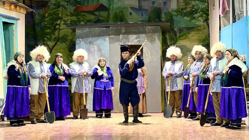 Qusar Dövlət Ləzgi Dram Teatrı Bakıda - VİDEO