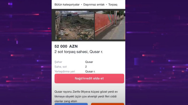 Quba, Qusar, Xaçmaz və İsmayıllıda torpaq BAHALAŞIR