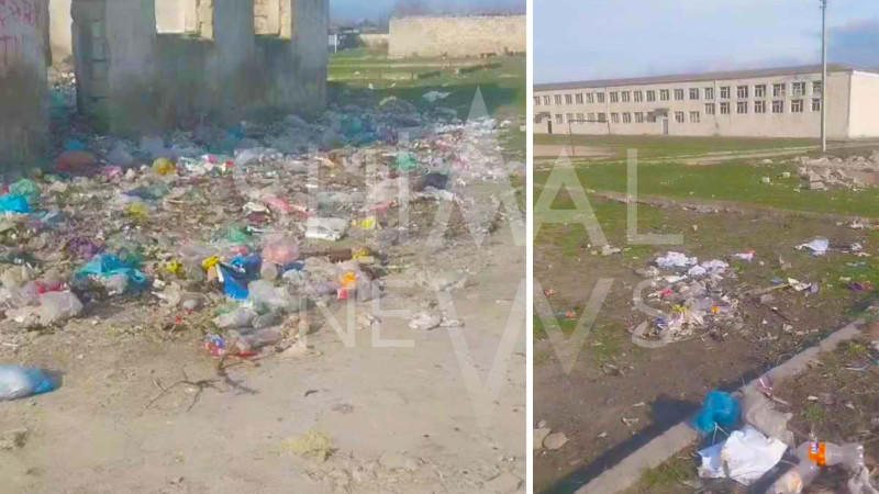 Şabranda  xarabalığı xatırladan məktəb -VİDEO