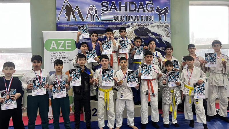 Qubada yeniyetmələr arasında cüdo üzə rayon birinciliyi keçirilib