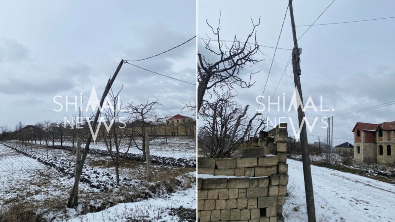 Qubanın Bağbanlı qəsəbəsi qaranlığa qərq olub