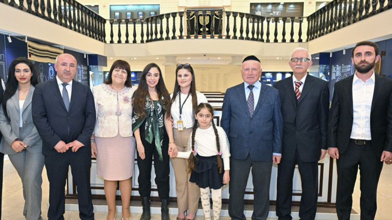 Leyla Əliyeva Dağ Yəhudiləri Muzeyini ziyarət edib - FOTO