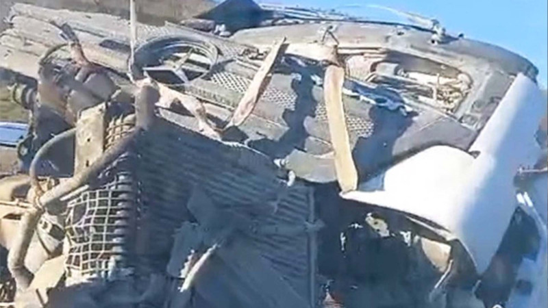 Şamaxıda yük maşını dərəyə aşıb: 1 nəfər həyatını itirdi