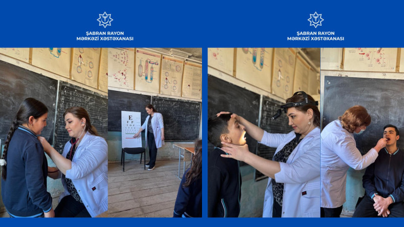 Şabranda 2 mindən çox uşaq dispanserizasiyaya cəlb olunub