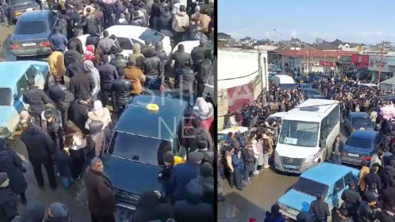 Xaçmazda izdiham olub - VİDEO