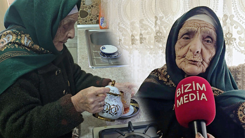 Şabranlı 105 yaşlı Meynas nənə - VİDEOREPORTAJ
