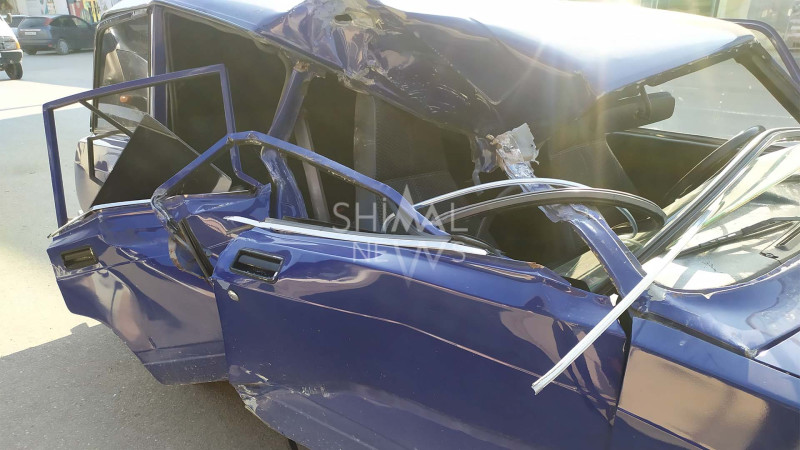 Qubada avtomobil qəzası olub - FOTO