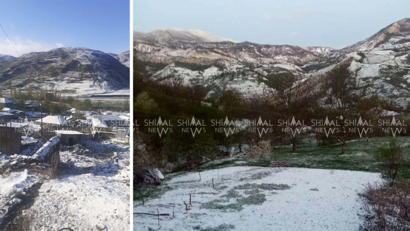 Qubaya qar yağıb - FOTO