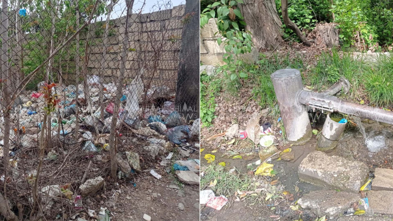 Xaçmazda insanlar içdikləri suyu zibilləyir - VİDEO