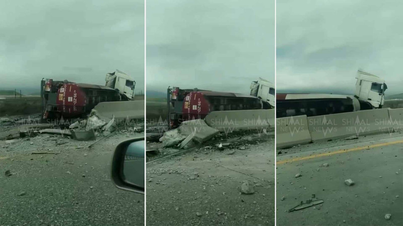 Bakı-Quba yolunda qəza - VİDEO