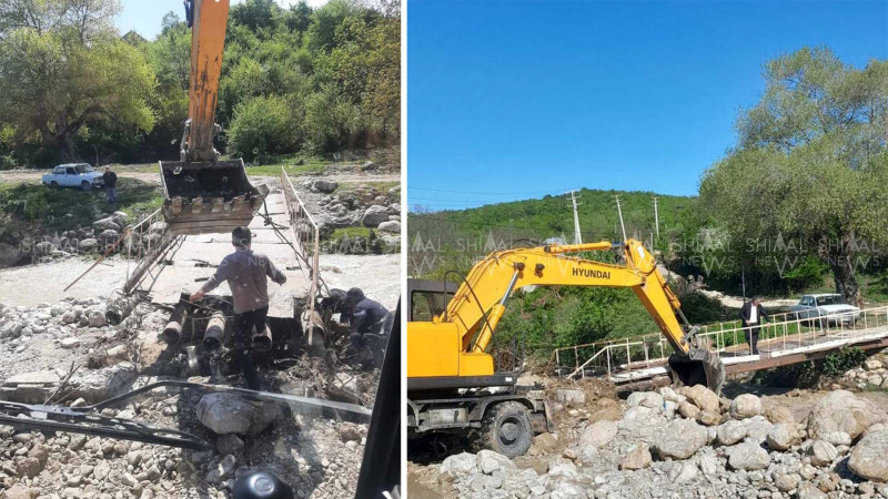 Şabranda güclü selin fəsadları aradan qaldırılır - VİDEO