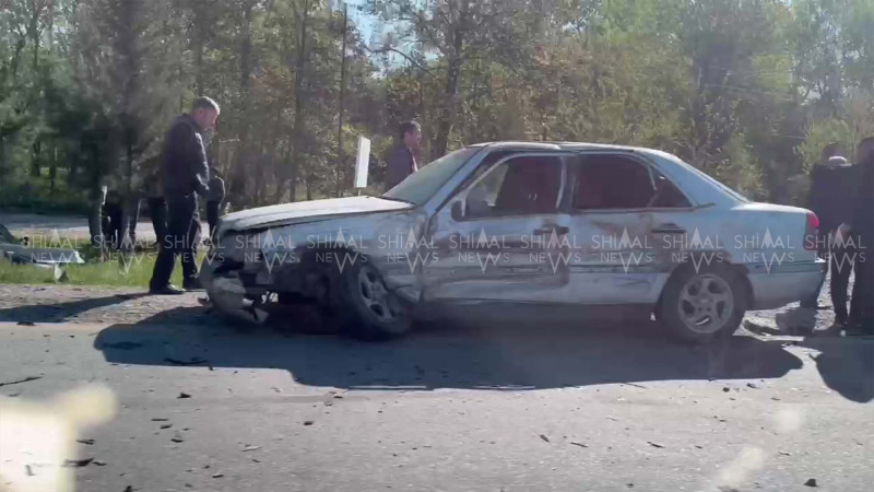 Xaçmazda zəncirvari qəza baş verib - VİDEO