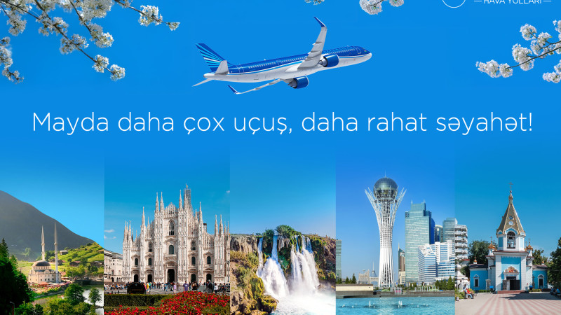 AZAL maydan bir sıra istiqamətlərdə uçuşların sayını artırır