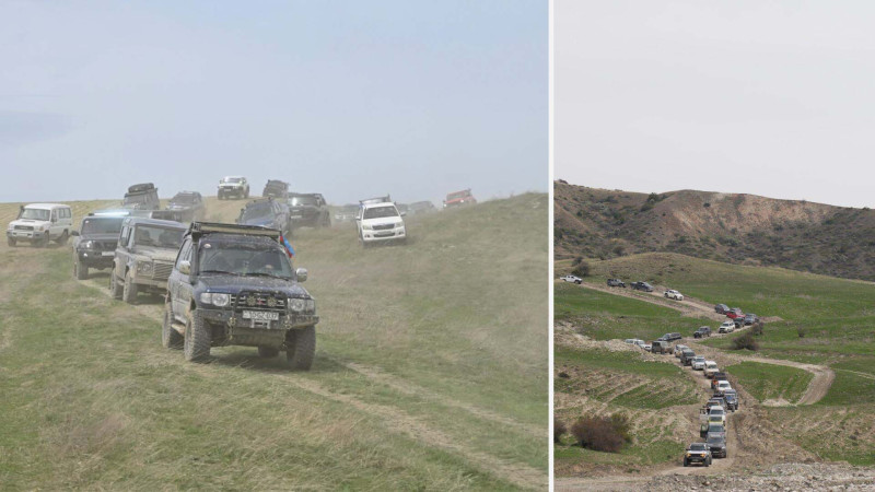 Yolsuzluq avtomobillərinin Şimala yürüşü keçirilib - FOTO