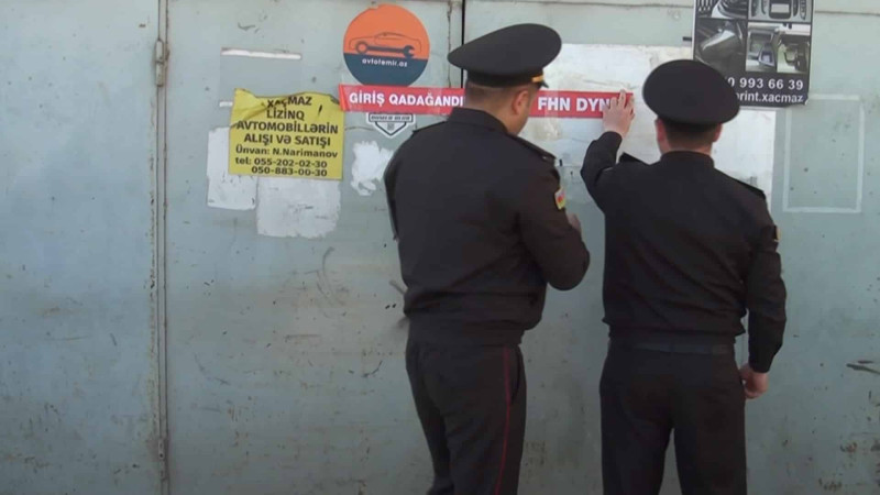 Xaçmazda avtotəmir sexinin fəaliyyəti dayandırıldı - VİDEO