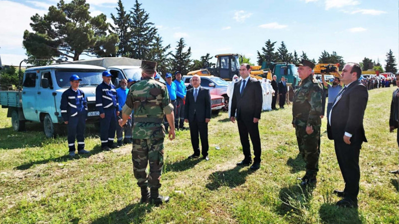 Şamaxıda mülki müdafiə təlimi keçirilib