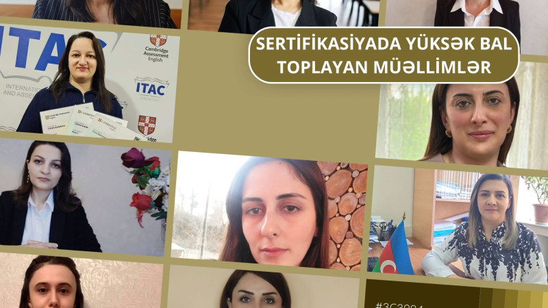 Sertifikasiyada yüksək bal toplayan müəllimlər