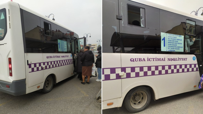 Qubada ictimai nəqliyyat problemi – Sərnişinlərin tələbləri var!