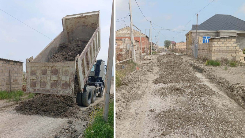 Siyəzən sakinlərinə müjdə-Yollar təmir edilir