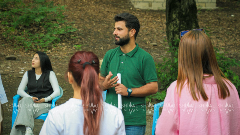 Qubada gənclər ekoloji problemlərdən danışdılar - FOTO