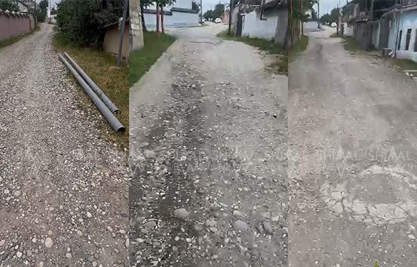 Qusarın H.Z.Tağıyev küçəsində yol problemi