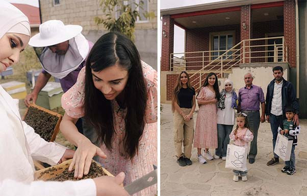 Leyla Əliyeva və Arzu Əliyeva Xızı rayonuna səfər ediblər