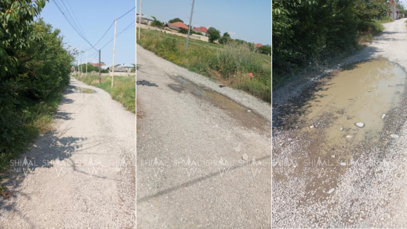 Qubanın bu qəsəbəsində yollar bərbad vəziyyətdədir