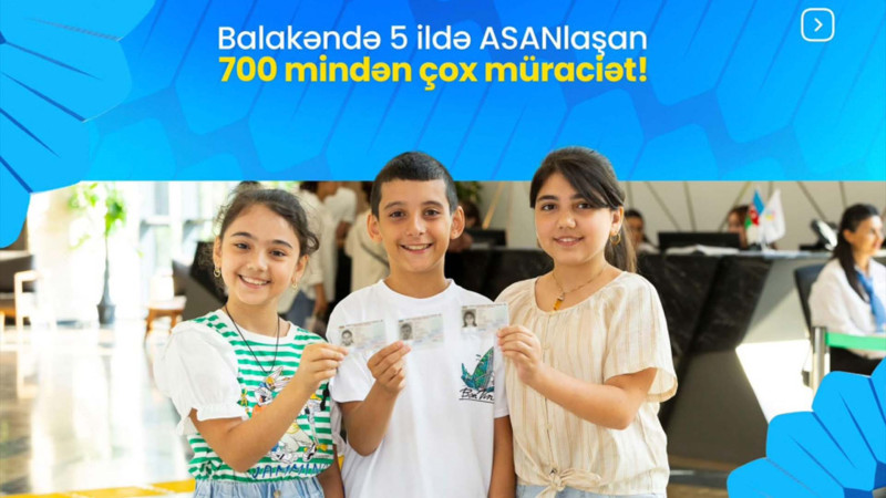 Balakəndə ASAN-a 700 mindən çox müraciət