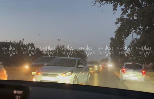 Nabranda saatlarla davam edən tıxac və xaos - VİDEO