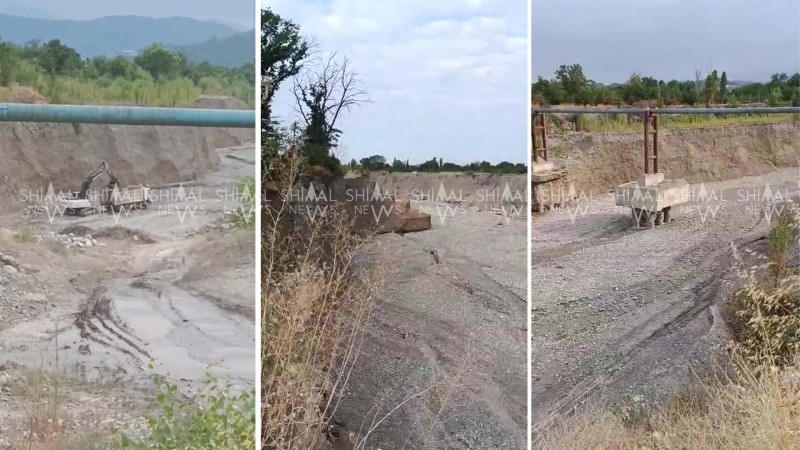 Qubada karxanaların yaratdığı kanyonlar