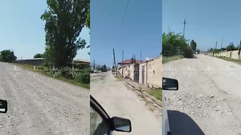 Qubada minlərlə insana göz dağı olan yol - VİDEO